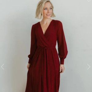 Lydia Maxi Dress - Burgundy